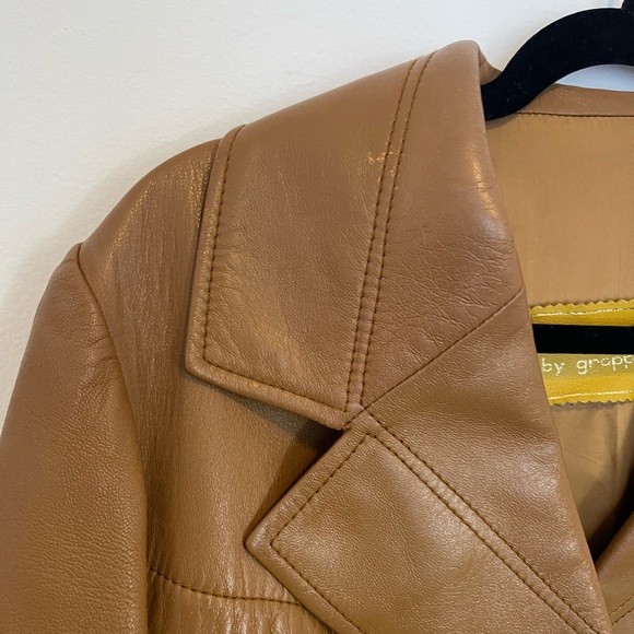 Vintage 100% Leather Coat - Picture 2 of 14